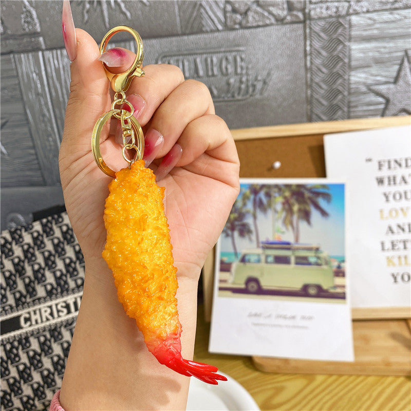 Wholesale BBQ Chicken Wings Beer Night Snack Keychains